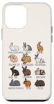 iPhone 12 mini Type of Rabbits Breeds Collection, Cute Bunny, Rabbit Lovers Case