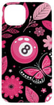 iPhone 15 Plus Retro Pink Lucky Disco 8 Ball For Women Case