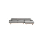 Reson 2 Seater Sofa With Right Chaiselong, Re-wool 108/natural Oiled Oak