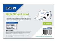 Epson - Étiquettes ultra brillantes en forme découpée - 102 x 152 mm 210 étiquette(s) ( 1 rouleau(x) x 210 ) - pour TM C3500
