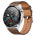 Montre Intelligente Étanche Pour Téléphone Huawei Xiaomi Gt3 Pro,Montre Intelligente Pour Homme,Android 2023,Appel Bluetooth,Ip68,Samsung - Type Brown Leather