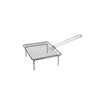 Pisla - Grille Barbecue pour foyer fermé - Sur pieds - 30 x 25 cm