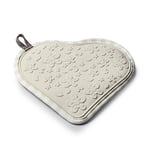 Zeal Silicone and Cotton Hot Mat and Pot Holder Heart Shape, Cream, 20.5 x 22.5 x 20.5 cm