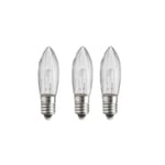 LED lampor för ljusstake E10 0,2W 10-55V, 3-pack