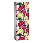 Oedim – Vinyl for Fridge Digital Print Cherry Lemon Watermelon 200 x 60 cm | Durable and Economical Adhesive | Elegant Design Decorative Sticker