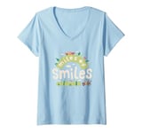 Womens Disney Pixar Cars 2 Miles Of Smiles McQueen Mater Chest Logo V-Neck T-Shirt