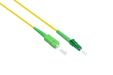 Good Connections OS2 Fibre Optic Cable - Simplex - Male LC (APC) to SC (APC) - Singlemode 9/125 - Fibre Optic Cable Patch Cable for FTTH/FTTB/FTTx/FritzBox/Router - 1 m