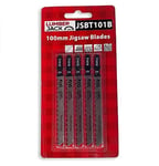 LUMBER JACK T101B Jigsaw blades 5 piece set, High Carbon Steel T-Shank Jig saw blade HSS Assorted Professional 5 Pack for Bosch Dewalt Makita & Milwaukee