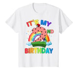 Youth It's My 2nd Birthday Melon Rainbow Theme Party Girl Boy 2 T-Shirt