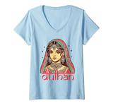 Womens Indian Bride To Be Bridal Desi Wedding Party Dulhan V-Neck T-Shirt