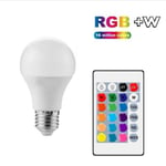 Ampoule LED E27 9W RGB Lampe Dimmerable Avec Telecommande 16 Couleurs