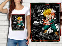 T-Shirt Blanc Femme Collection Manga Dragon Ball Z 428