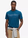 Superdry Tonal Venue Logo T-Shirt, Blue Bottle