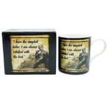 Oscar Wilde Mug ~ I Have the Simplest Taste ~ im always satisfied with the best