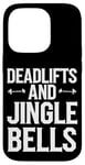 iPhone 14 Pro Funny Deadlifts and Jingle Bells Santa Claus Gym Fitness Pun Case