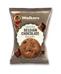 Walkers Shortbread Twin Pack Chunky Belgian Chocolate Biscuits. Traditional Pure Butter Scottish Recipe, 25g (100 x Twin Pack)