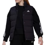 adidas Helionic Womens Down Gilet Black Outdoor Walking Water Repellent Coat