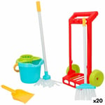 Cleaning Trolley with Accessories Colorbaby 5 Pieces Toy 24,5 x 43,5 x 15 cm 