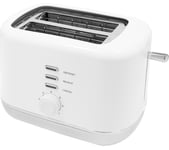 QUEST 39939 2-Slice Toaster - White & Silver, Silver/Grey,White