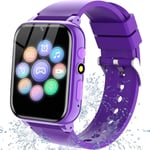 Montre Connectée Enfant, 1.69" Avec 26 Jeux, Mp3 Lecteur De Musique Violet