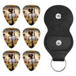 PlayerUnknown's Battlegrounds Lot de 6 médiators pour guitare électrique, acoustique ou basse 0,46 0,71 0,96 mm