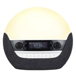 Lumie Bodyclock Luxe 750DAB - Wake-up Light with DAB Radio, Bluetooth Speakers, Low-Blue Light for Sleep