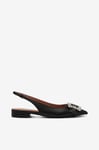 Bibi Lou - Slingbacks Mia Flat - Svart