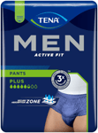 Tena MEN Active Fit Pants Plus S/M/L/XL 8 Packs = 69 Incontinence Pads Total