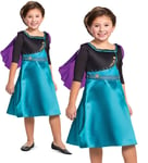 Disney Queen Anna Costume Licensed Frozen 2 Girls Fancy Dress Outfit