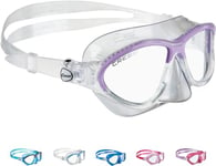 Cressi Kids Moon Snorkeling Mask, Clear/Lilac, 5-10 Years