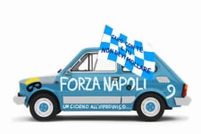 LAUDORACING-MODELS FIAT 126 PERSONAL FORZA NAPOLI 1:18 LM147FN