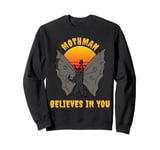 Retro Vintage Believe Cryptid Mythical Monster Mothman Sweatshirt