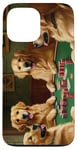 iPhone 13 Pro Max Dogs Playing Poker Dog Golden Retriever Retrievers Card Case