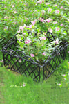 4pcs Decorative Garden Plastic Edging Fence Panels Outdoor Lawn Edging(47.7x36cm)