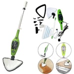 10 in 1 Electrical Steam Mop 1300W Handheld Upright Floor Carpet Steamer Cleaner