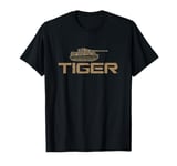 Soldiers Armed Forces Men in Uniform Camouflage Tiger Tank T-Shirt