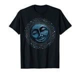 Man on the moon, full moon, moon face, mystical T-Shirt