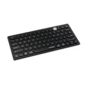 Kensington Wireless Keyboard - Multi Device Dual Wireless Compact Keyboard; Connects via Bluetooth or USB 3.0, QWERTY UK Layout Mini Keyboard, Windows, Mac, iOS & ChromeOS Compatible (K75502UK),black