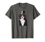 Classy Mother Pupper Dog in a Top Hat Bernese Mountain Dog T-Shirt