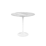 Knoll - Saarinen Oval Table - Småbord, Vitt underrede, skiva i glansig Statuarietto marmor - Sidebord - Eero Saarinen - Svart - Metall/Tre