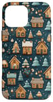 Coque pour iPhone 16 Pro Max Mignon, Vacances, Hiver, Village, Noël