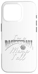 Coque pour iPhone 16 Pro Southern Moms Cadeau de basket-ball fantaisie pour femme Gris et blanc