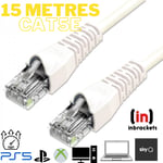 Internet Ethernet Cable  RJ45 Network Lead Cat5e  PC Xbox PS5 Sky Q  15 Metres 