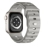 Bracelet de sport compatible avec Apple Watch Ultra 2 49 mm, 46 mm, 45 mm, 44 mm, 42 mm, pour homme, en silicone, étanche, pour Apple Watch 10, 9, 8, SE, 7, 6, 5, 4, 3 Ultra, couleur pierre