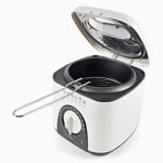 Deep Fat Fryer Compact with Thermostat Small 1L White - KitchenPerfected