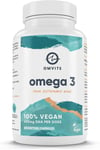 Omvits Vegan Omega 3 DHA from Algae Oil 1000Mg - 60 Softgel Capsules with Vitami