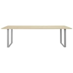 70/70 Table 108x255 cm, Oak Veneer / Grey