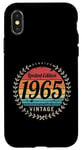 Coque pour iPhone X/XS Véritable design d'anniversaire vintage en édition limitée 1965