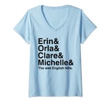 Womens Derry Girl Shirt, Character Name List Tee, Funny Girls Fan V-Neck T-Shirt