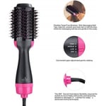 Brosse Lissante Chauffante Ionique, sèche-cheveux en une étape 3 en 1 avec fonction anti-brûlure